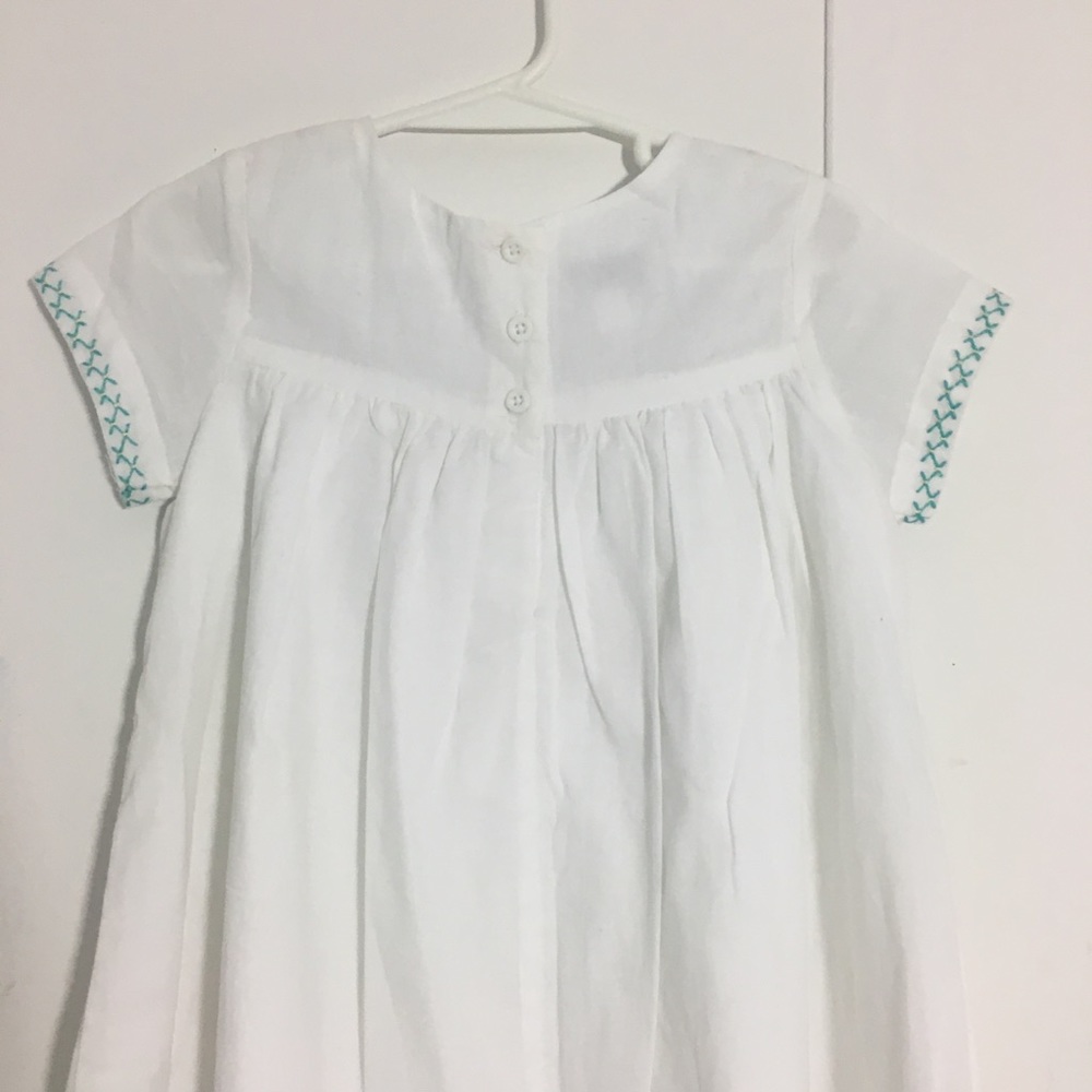 white cotton dress for girls - Picture 5 of 10